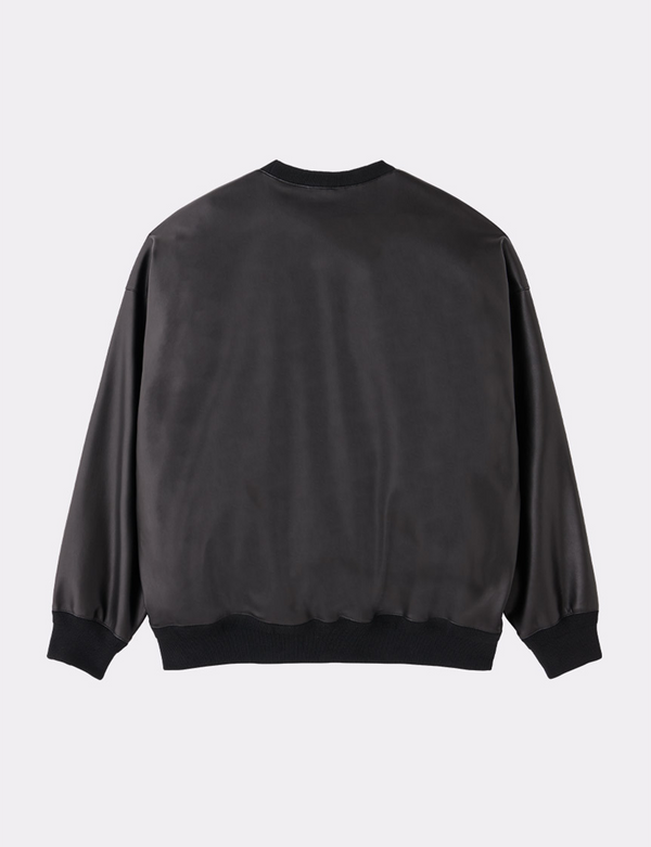 FAUX LEATHER PULLOVER