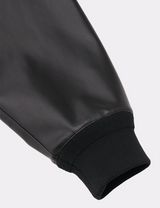 FAUX LEATHER PULLOVER