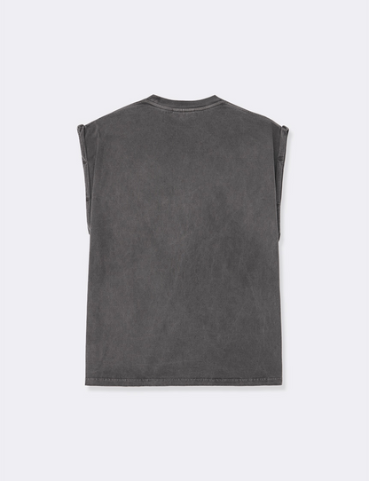 PIGMENT DYED ROLLED SLEEVE TEE