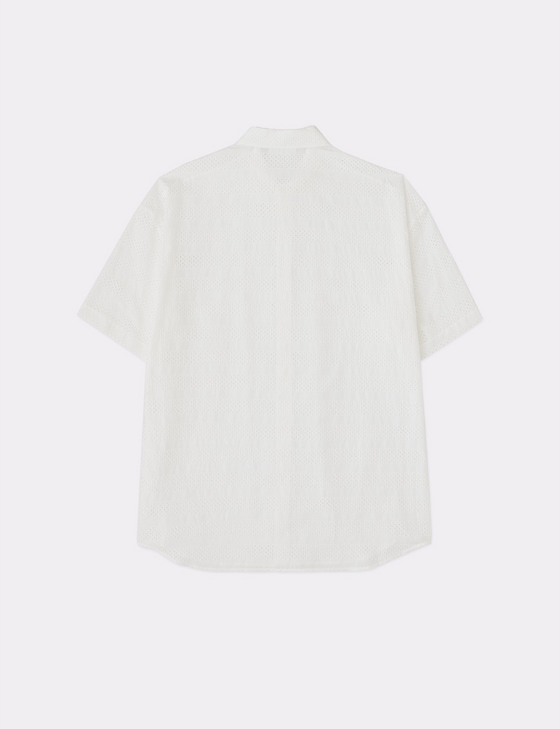 LACE BORDER S/S SHIRT