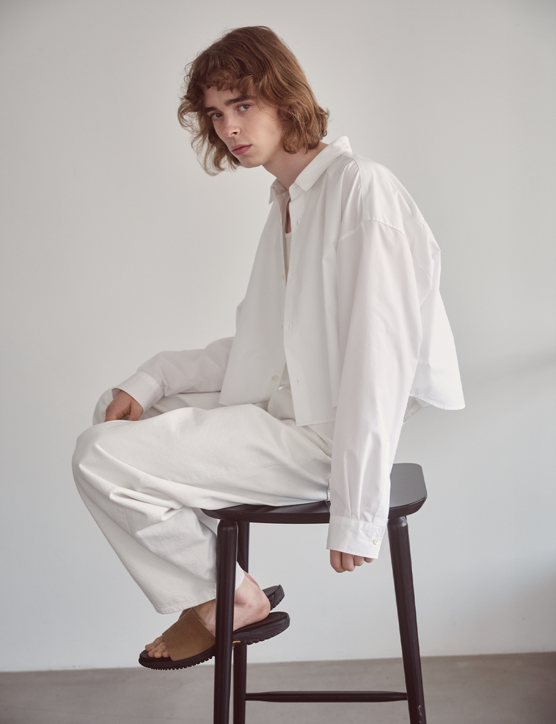 TYPEWRITER CROPPED SHIRT
