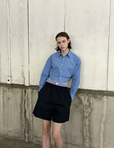 TYPEWRITER CROPPED SHIRT