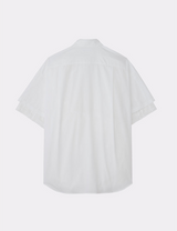 LACE MIX DOUBLE FRONT OVER SIZED SIGNATURE S/S SHIRT