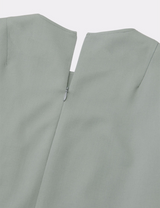 CROPPED NOCOLLAR PULLOVER SHIRT JACKET