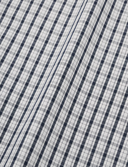 CHECK PATTERNED BASIC S/S SHIRT