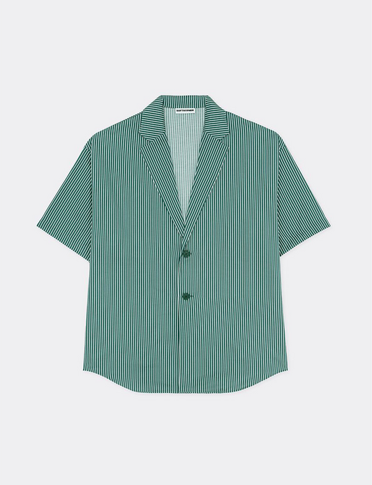 SINGLE BREASTED S/S SHIRT JACKET