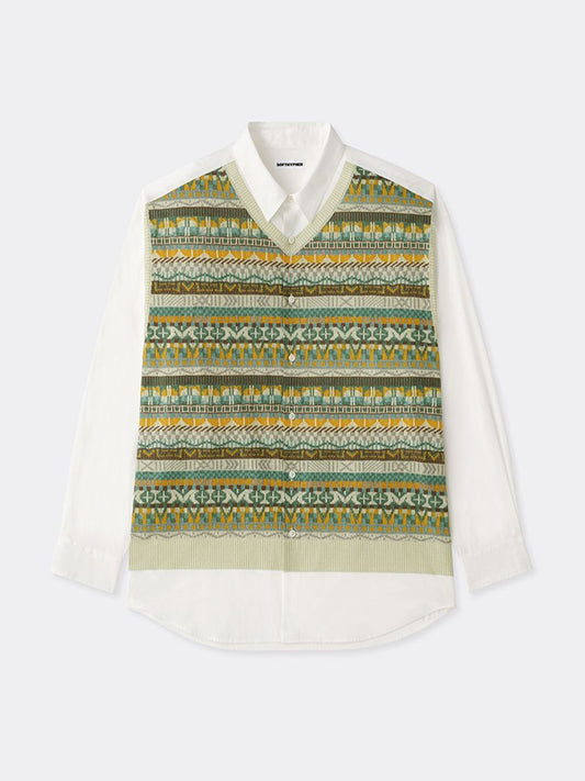 FAIRISLE TROMPE L'OEIL SHIRT