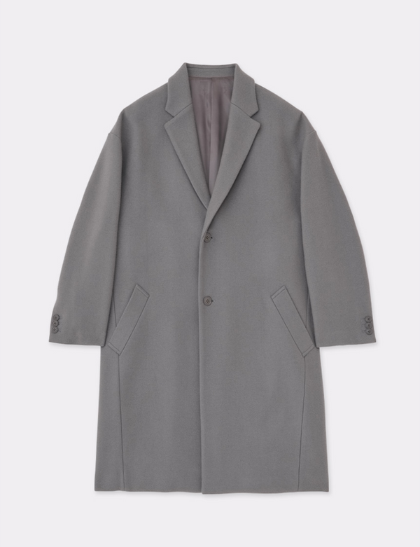 SOFTHYPHEN(ソフトハイフン) - MELTON CHESTER FIELD COAT メルトンチェスターフィールドコート グレー