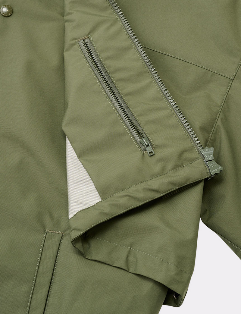 LAYERED NYLON SHELL COAT