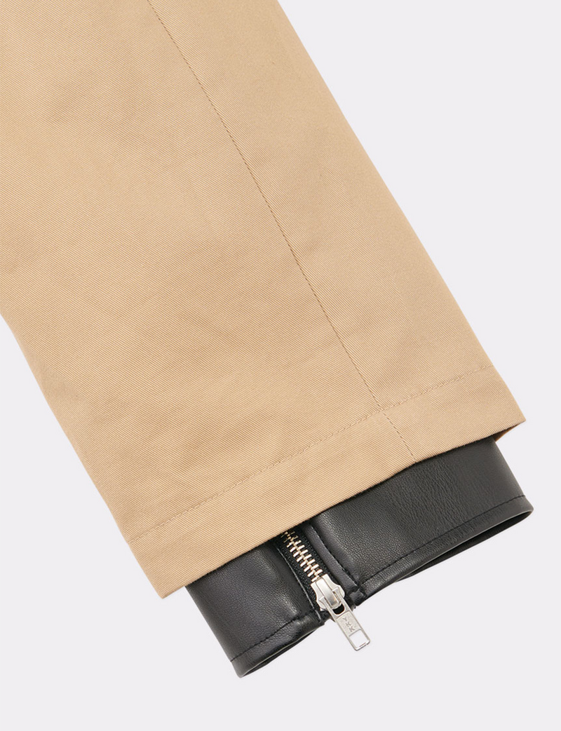 BACK TO FRONT RIDERS TRENCH COAT