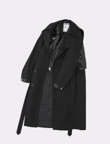 BACK TO FRONT RIDERS TRENCH COAT