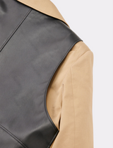 BACK TO FRONT RIDERS TRENCH COAT