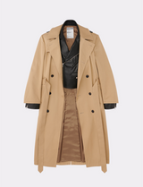 BACK TO FRONT RIDERS TRENCH COAT