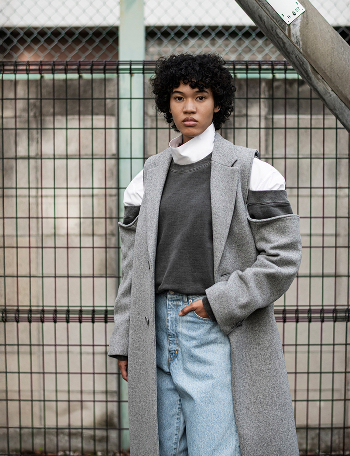 Grey Long Teddy Coat – AX Paris
