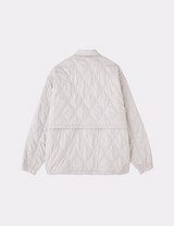 QUILTED ZIP POCKET BENCH JACKET
