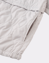 QUILTED ZIP POCKET BENCH JACKET