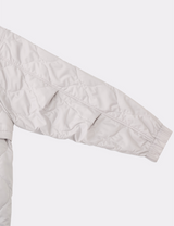 QUILTED ZIP POCKET BENCH JACKET