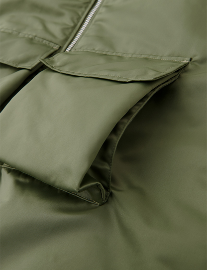 SOFTHYPHEN｜CAMO PATTERNED BIG POCKET OVERSIZED MA-1