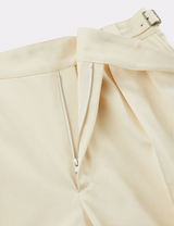 BELTED PIN TUCK TROUSERS