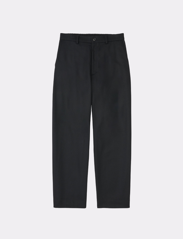 FLANNEL WOOL STRAIGHT WIDE PANT