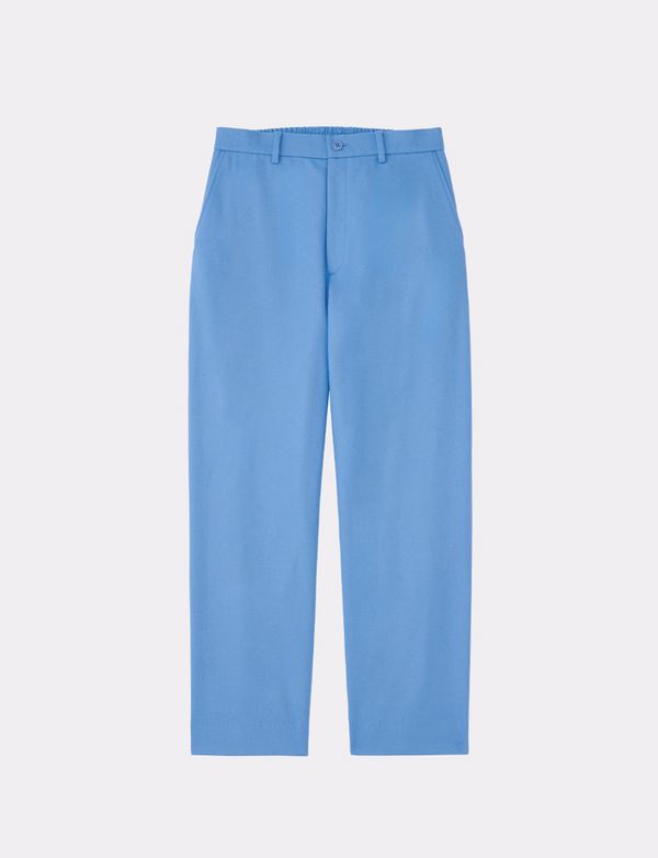 FLANNEL WOOL STRAIGHT WIDE PANT