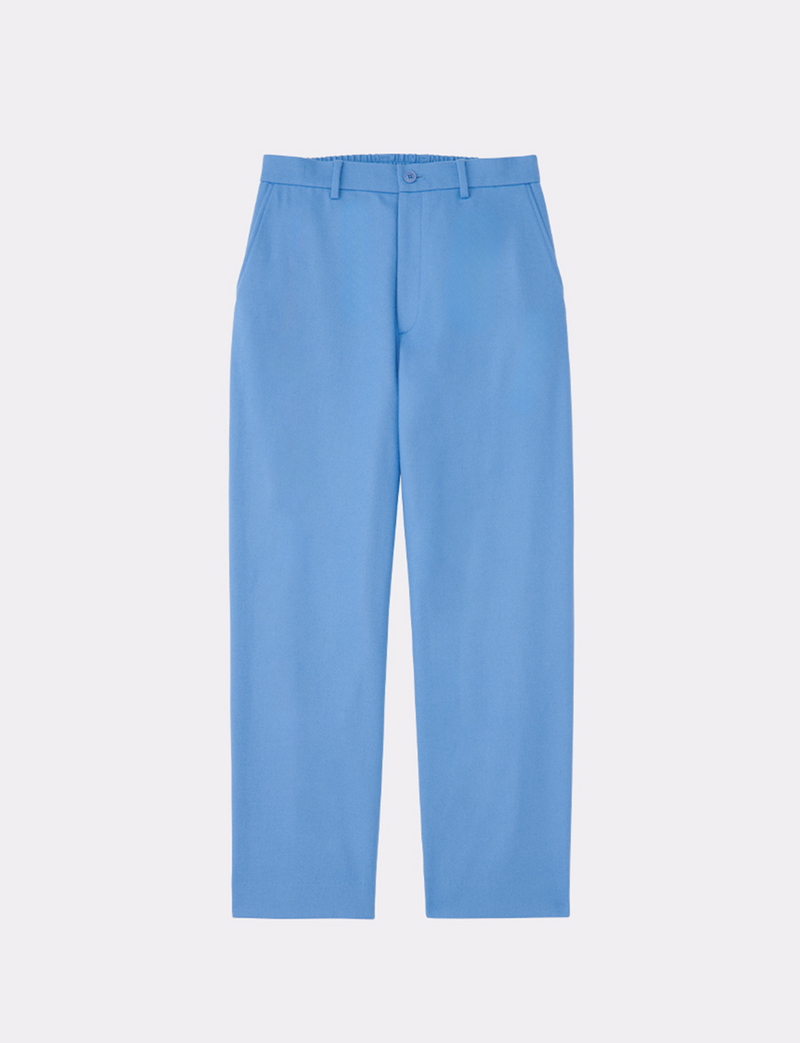 FLANNEL WOOL STRAIGHT WIDE PANT