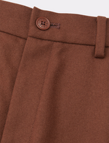 FLANNEL WOOL STRAIGHT WIDE PANT