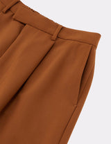 DOUBLE CLOTH TUCKED EXTRA WIDE PANTS