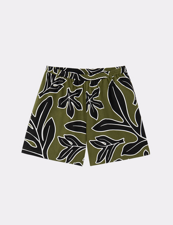 MONSTERA PATTERNED EASY SHORTS