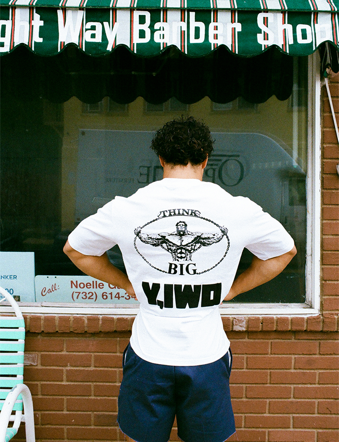 Y,IWO / “THINK BIG” POCKET TEE