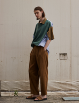 KNIT POLO OVER SIZED SHIRT
