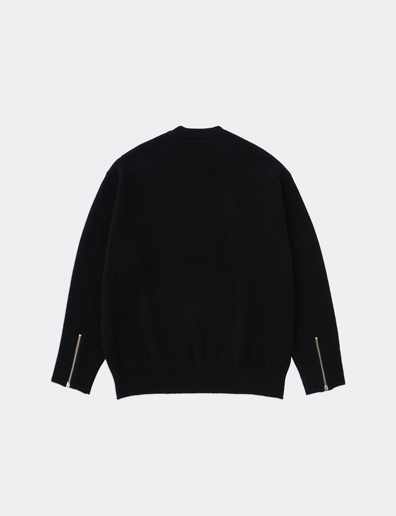 ZIP DETAIL KNIT