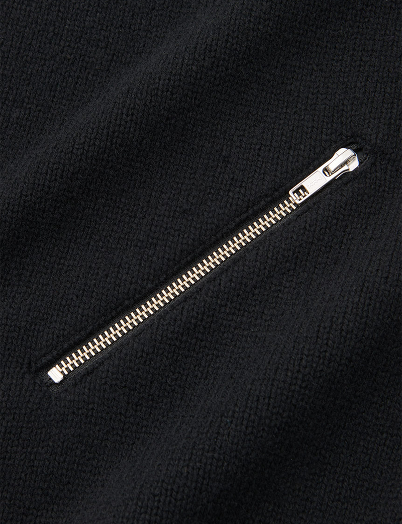 ZIP DETAIL KNIT