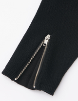 ZIP DETAIL KNIT