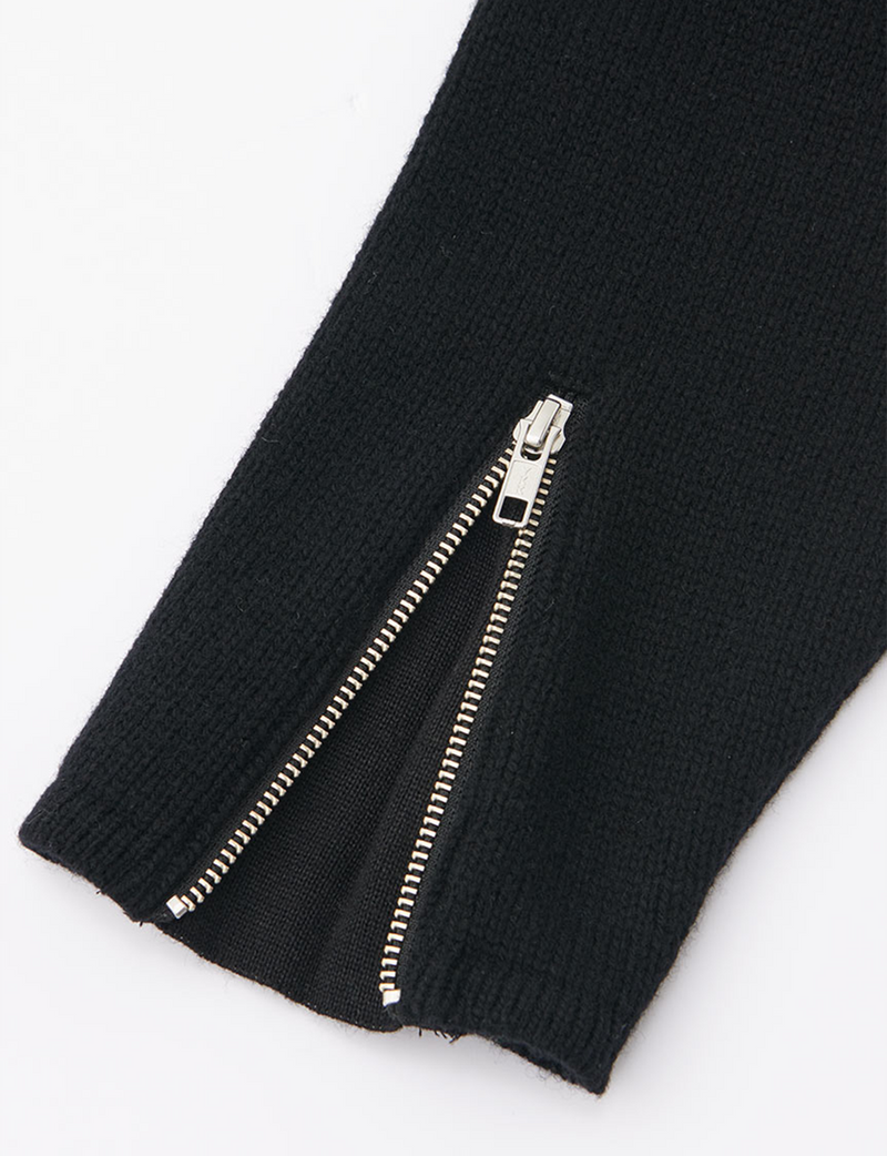 ZIP DETAIL KNIT