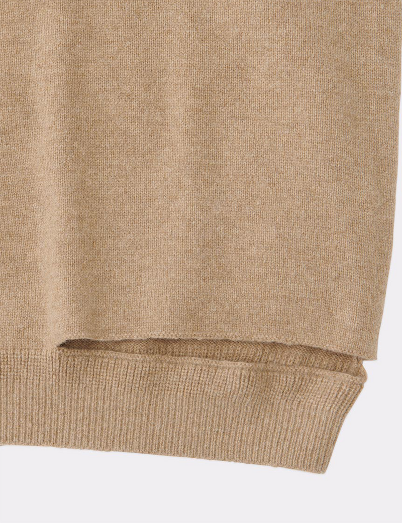DOUBLE CUFF SLIT KNIT