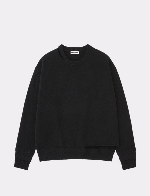 DOUBLE CUFF SLIT KNIT
