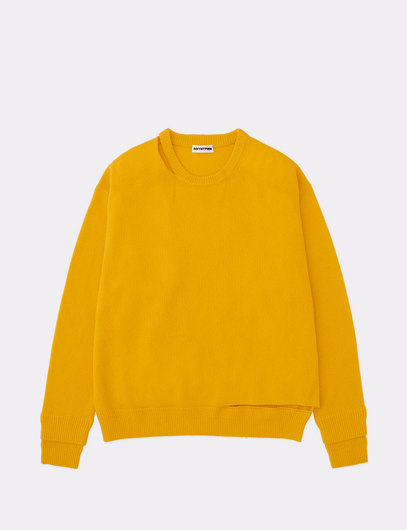 DOUBLE CUFF SLIT KNIT