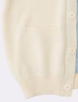 DENIM MIX CARDIGAN