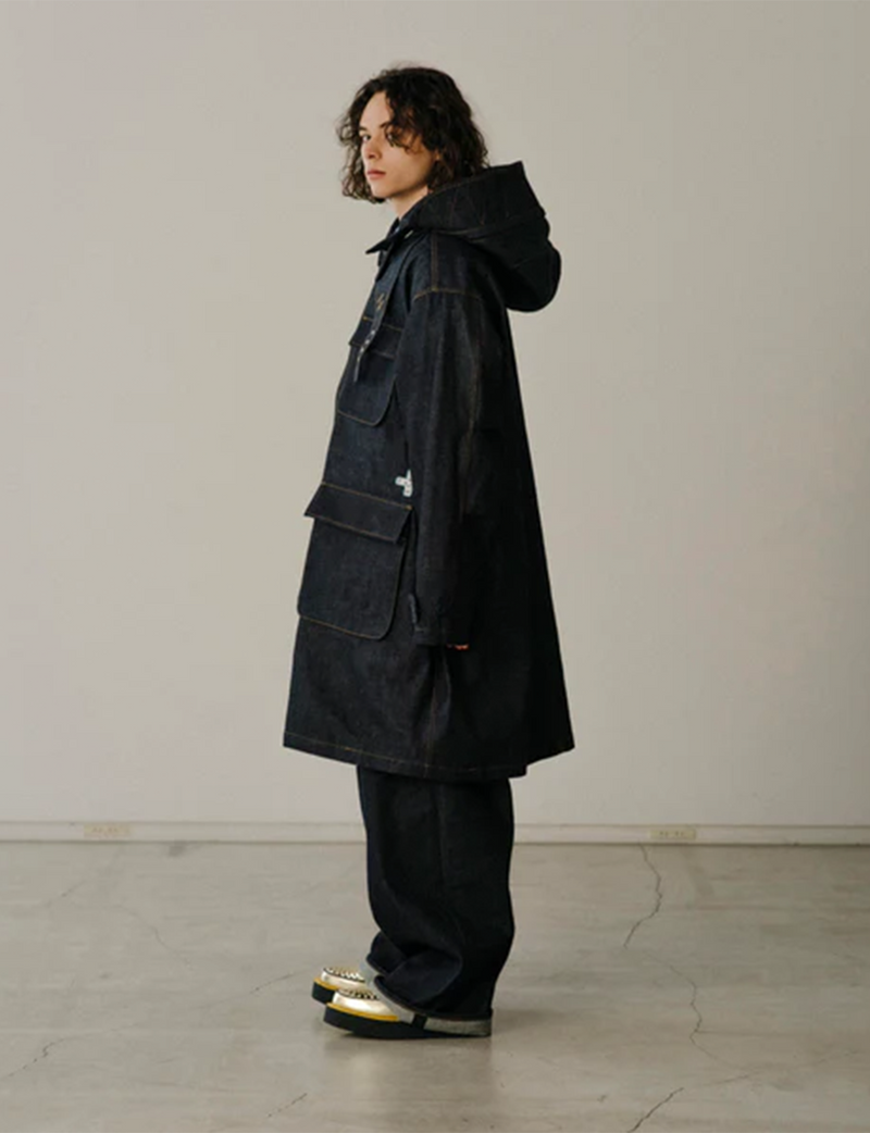 DENIM MILITARY COAT