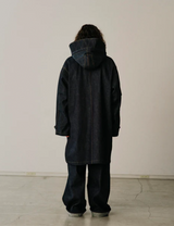 DENIM MILITARY COAT