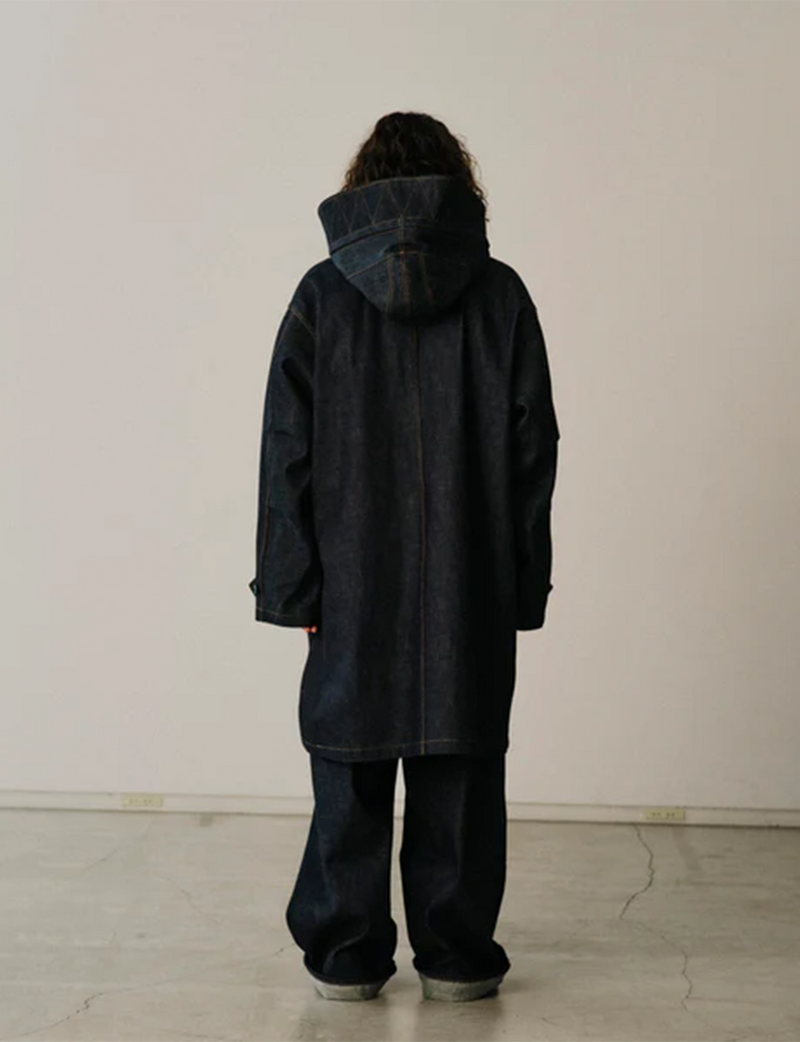 DENIM MILITARY COAT