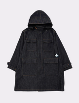 DENIM MILITARY COAT