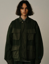 LAYERED MILITARY JACKET