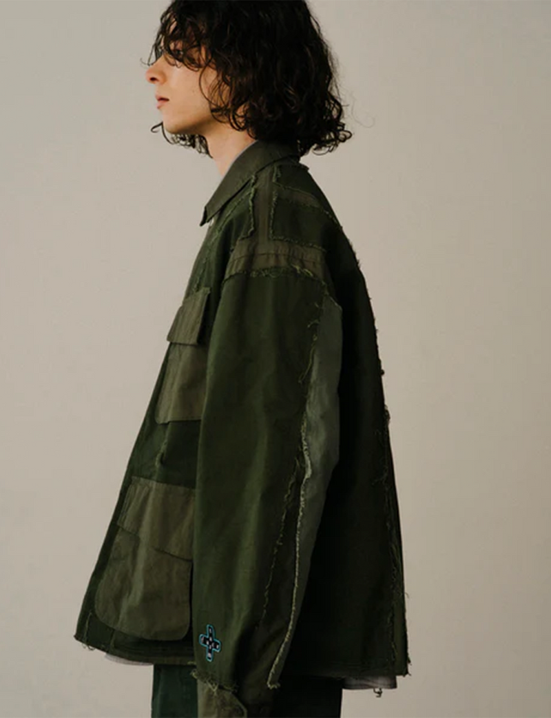 LAYERED MILITARY JACKET