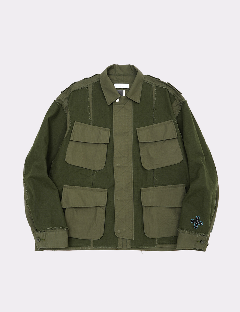 LAYERED MILITARY JACKET