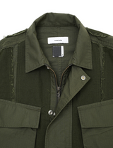 LAYERED MILITARY JACKET