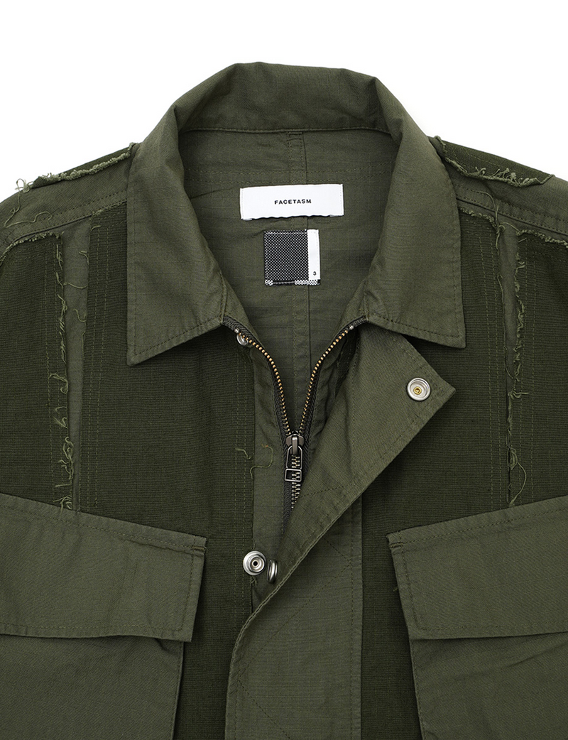 LAYERED MILITARY JACKET