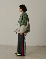 JERSEY MERGING DENIM PANTS