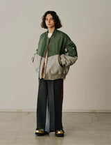 JERSEY MERGING DENIM PANTS
